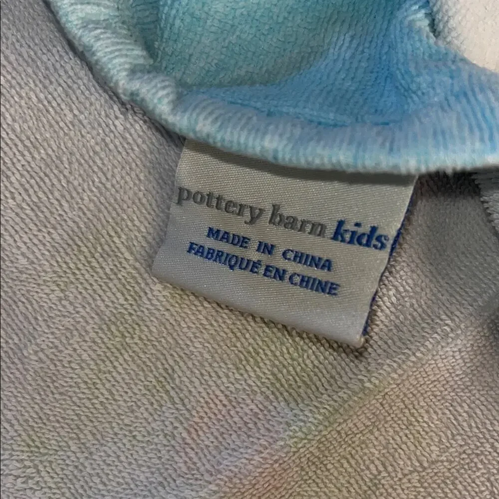Pottery Barn Kids Swimming Fish Hooded Baby Toddler Beach Bath Wrap Towel 2009